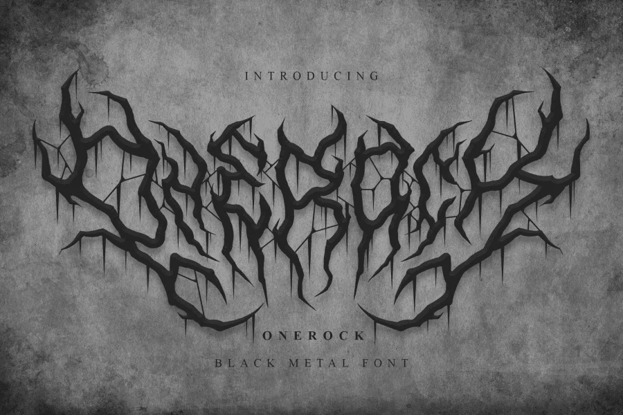 Onerock Font preview 8