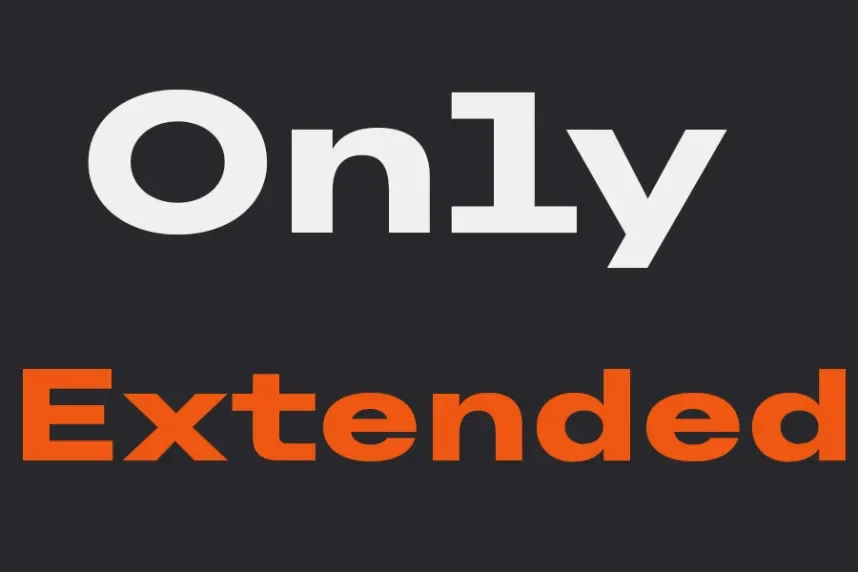 Only Extended Font Family preview 2