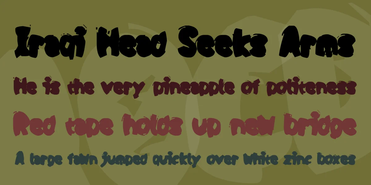 Opa Puk Font preview 2