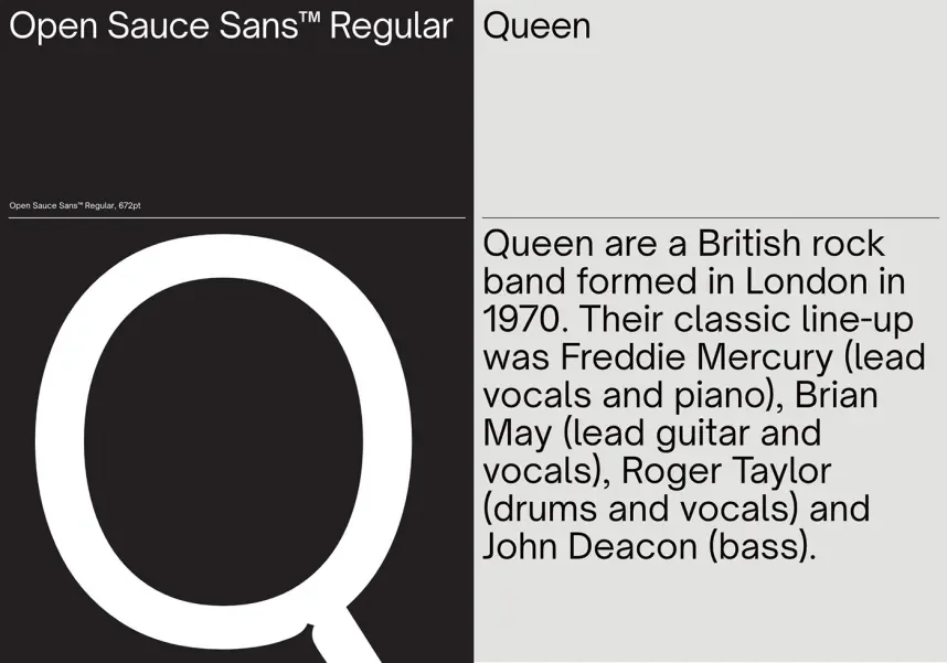 Open Sauce Font preview 4