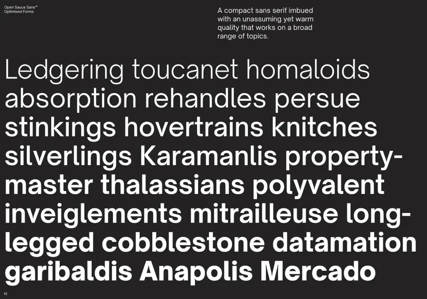 Open Sauce Font preview 5