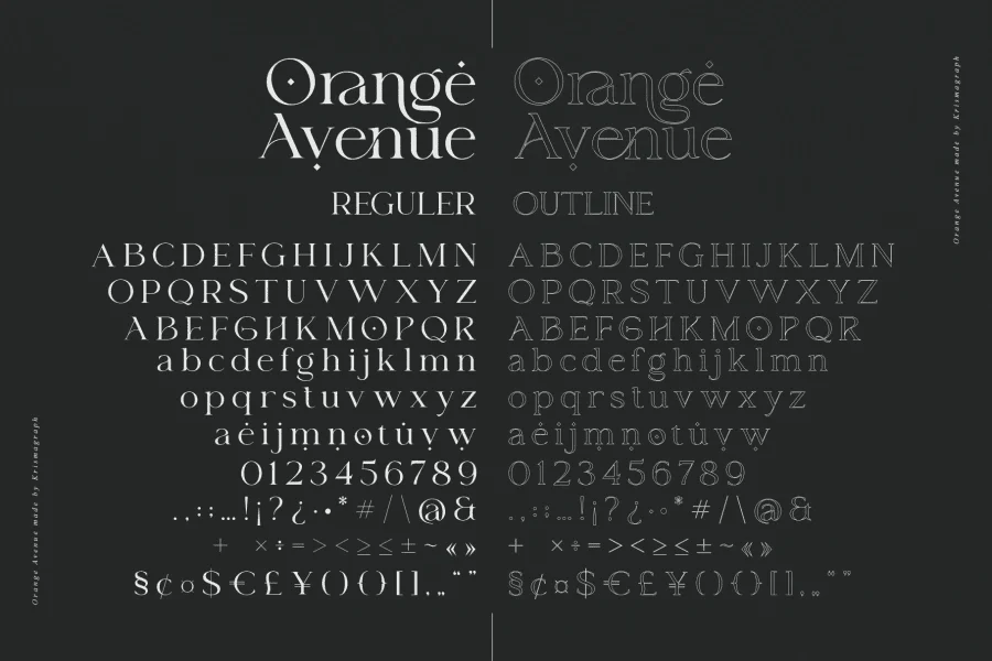 Orange Avenue DEMO Font Family preview 11