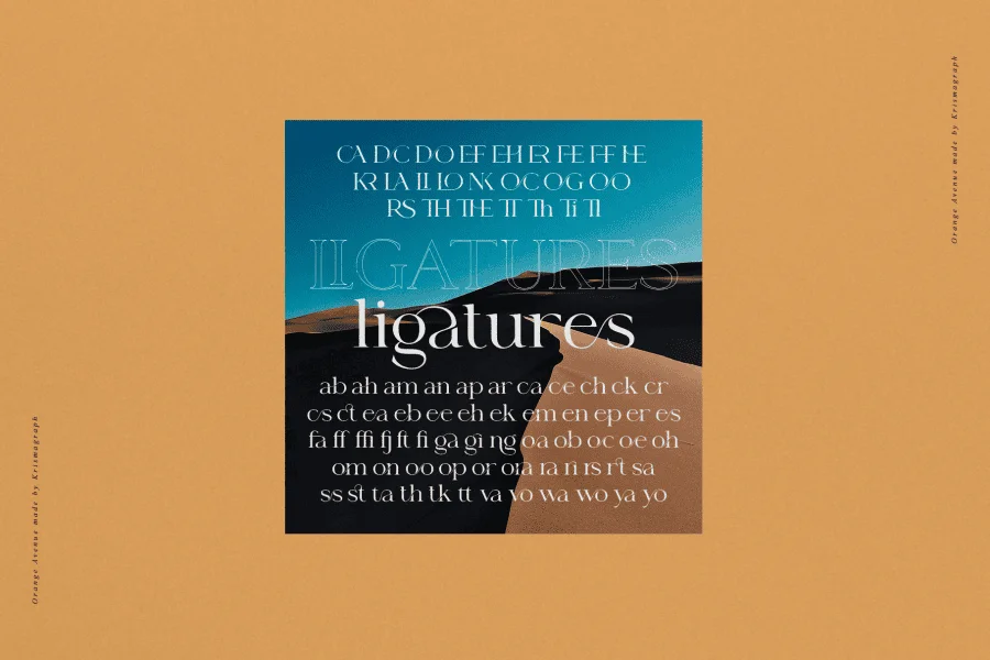 Orange Avenue DEMO Font Family preview 9