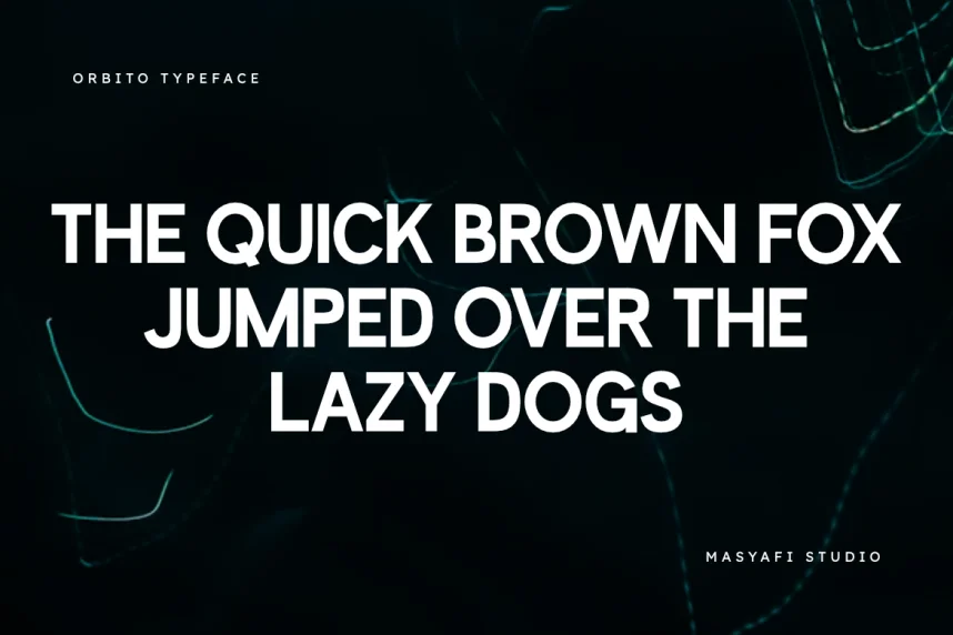 Orbito Font preview 6