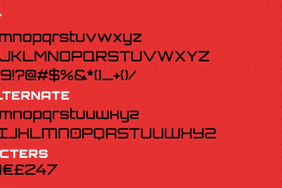 Orbitron Font Family preview 3