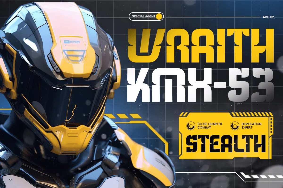 Orbitrone Font preview 3