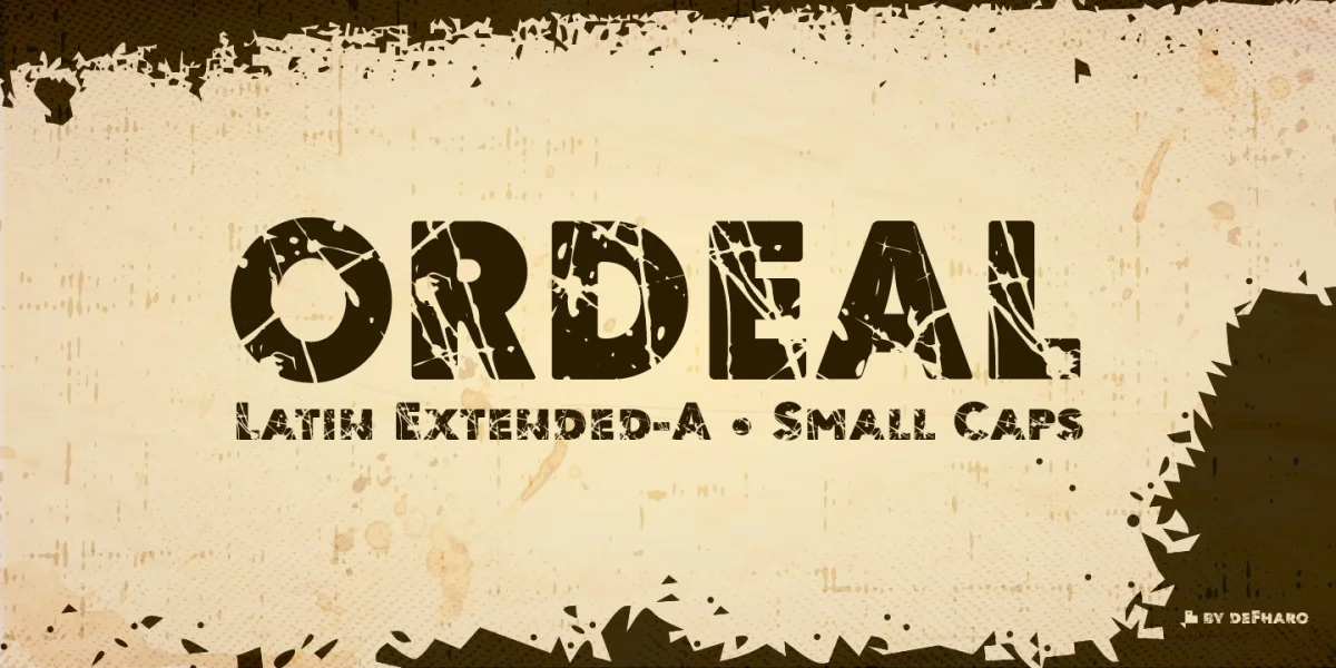 Ordeal Eroded Font