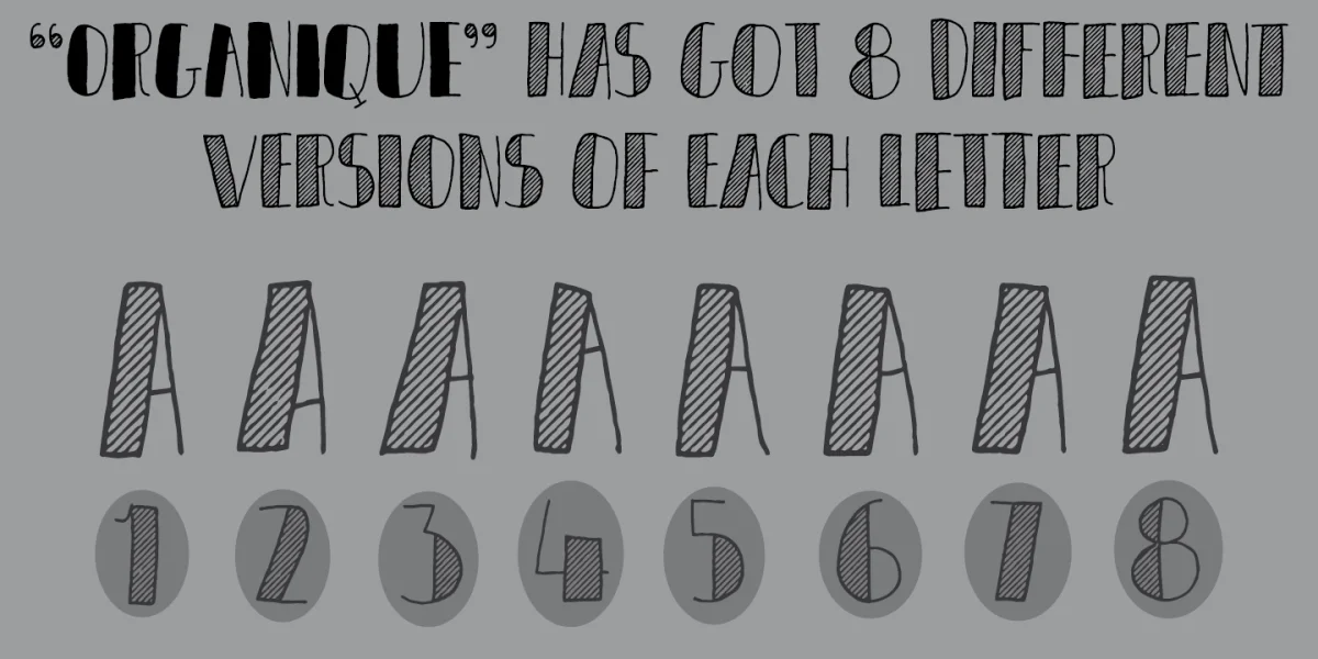 Organique DEMO Font preview 2
