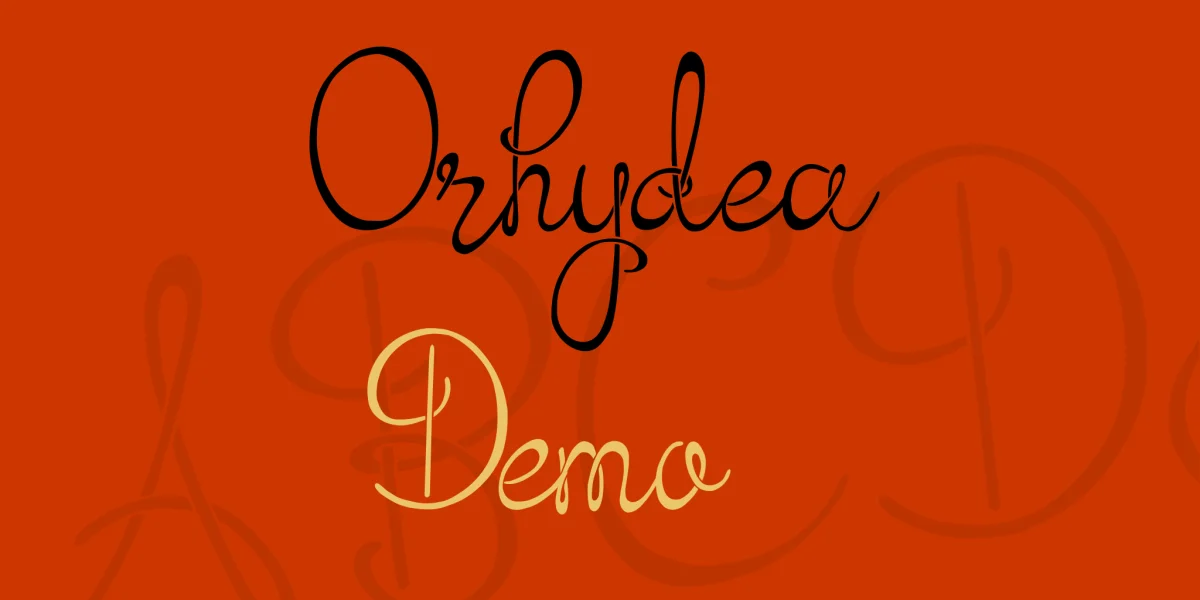 Orhydea Font preview 7