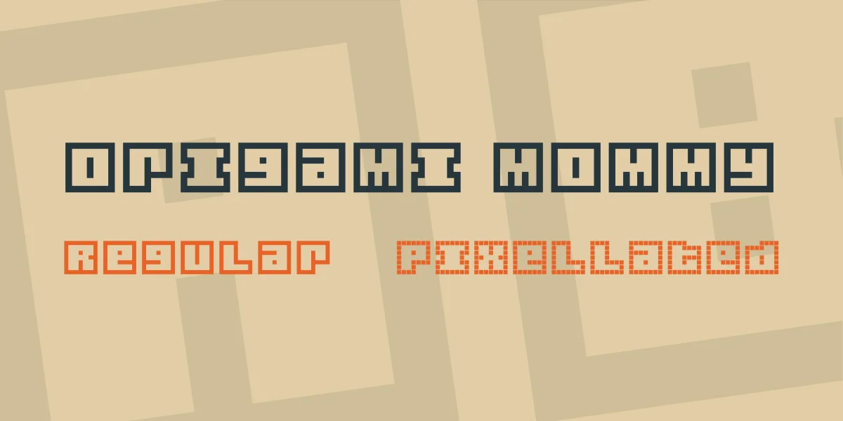 Origami Mommy Font Family