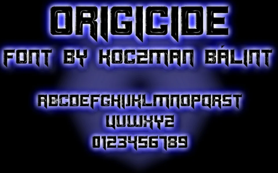 Origicide Font