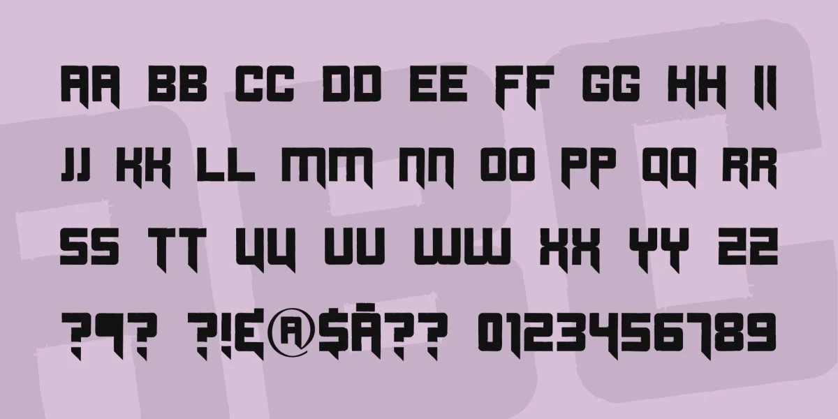 Origicide Font preview 3