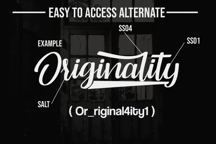 Originality Script Personal Use Font preview 2