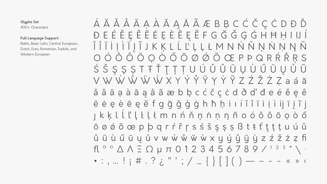 Orkney Font Family preview 8
