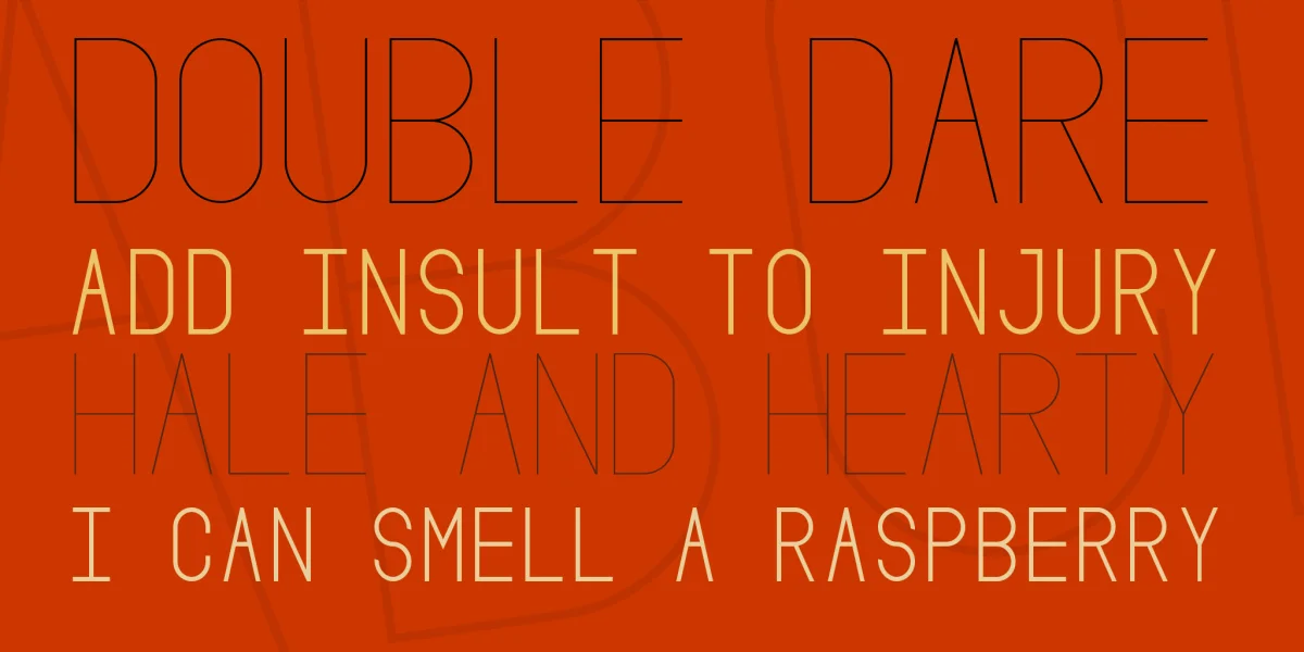 Oslo II Font Family preview 3
