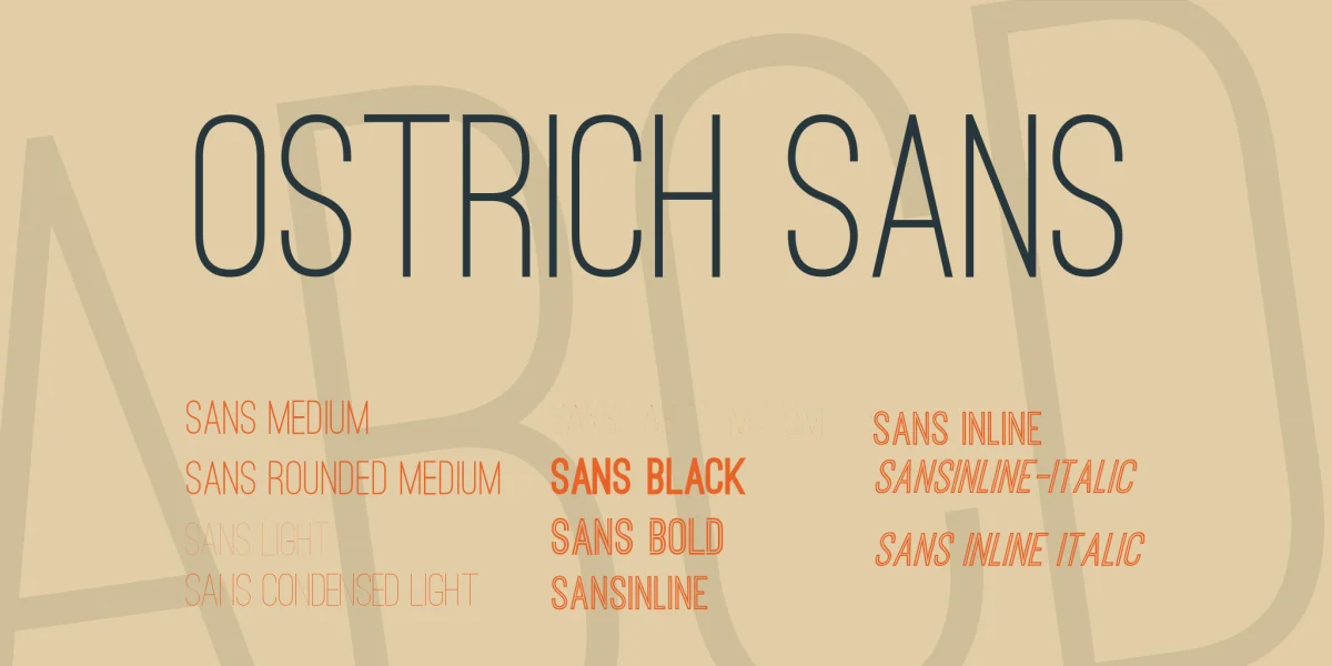 Ostrich Sans Font Family preview 6