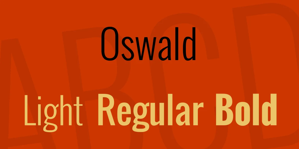 Oswald Font Family
