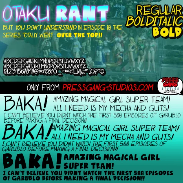 Otaku Rant Font Family