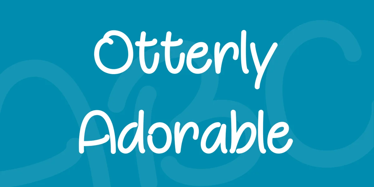 Otterly Adorable Font preview 5