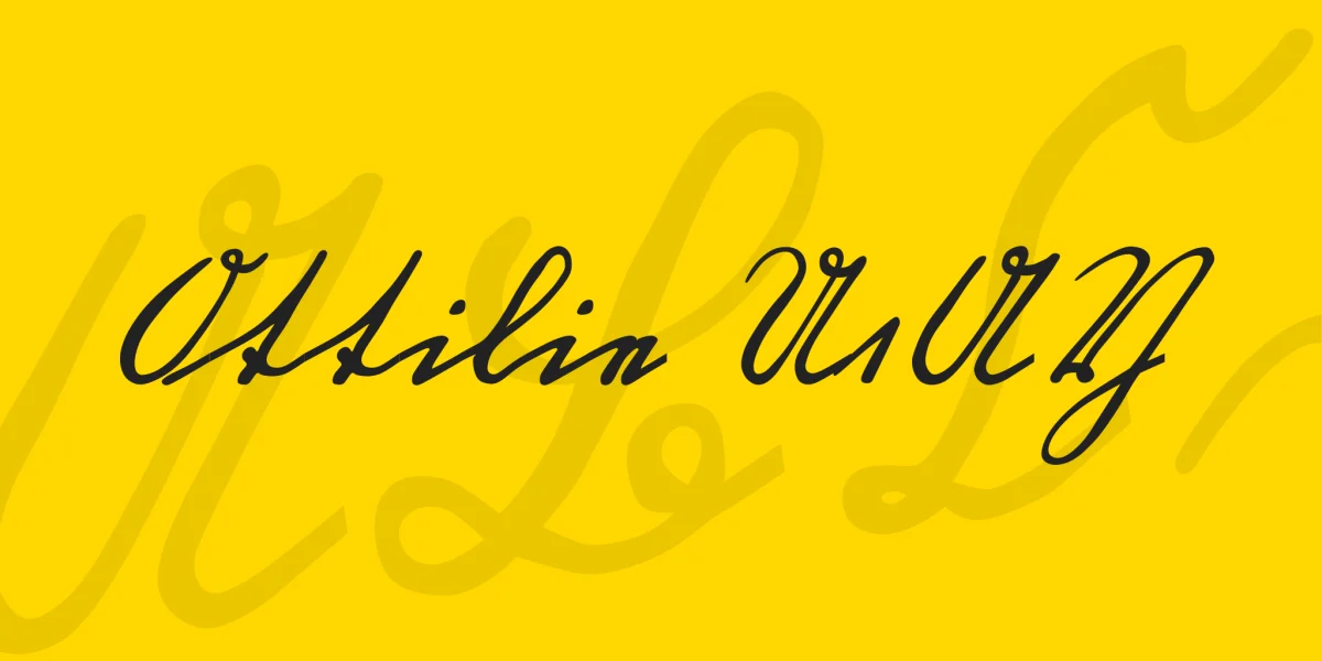 Ottilie U1AY Font