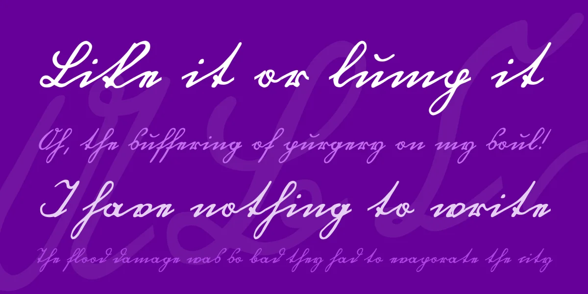 Ottilie U1AY Font preview 2