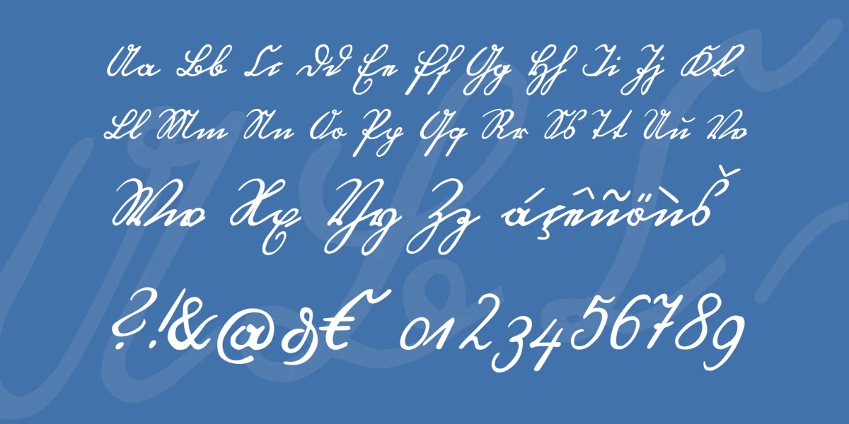 Ottilie U1AY Font preview 4