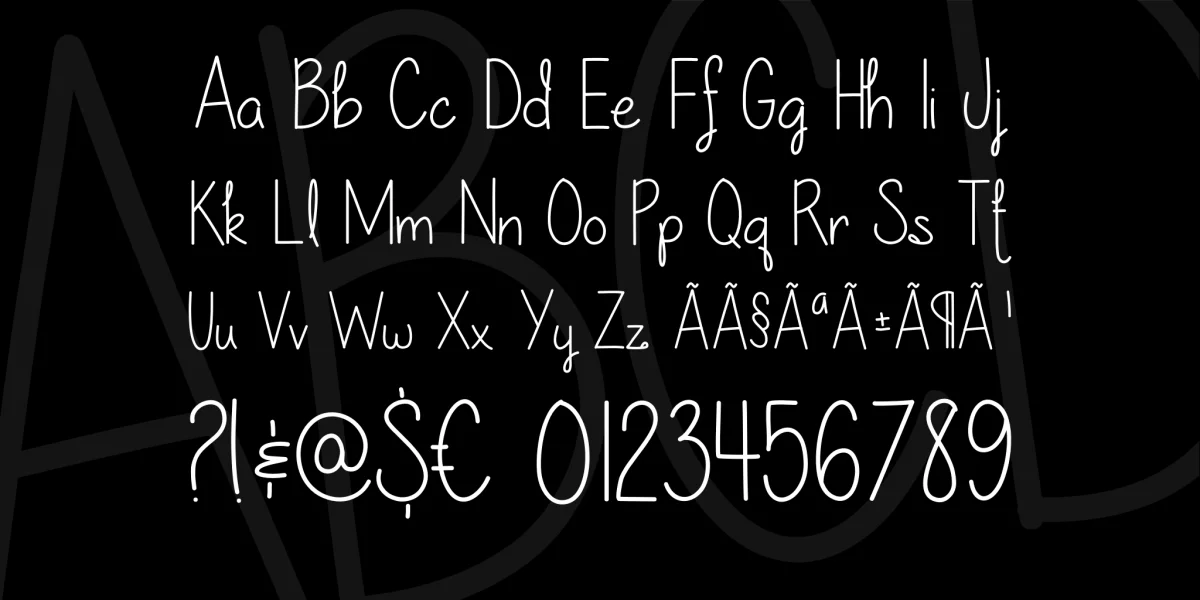 Our lil secret forever Font preview 5