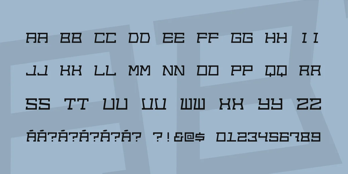 Out of sight Font preview 3