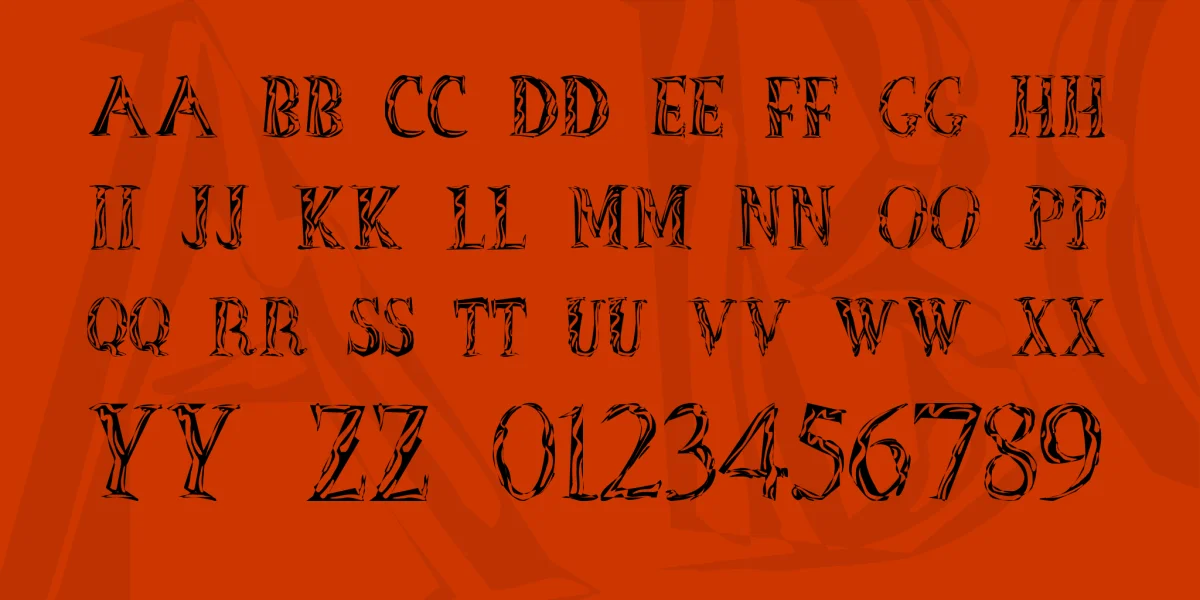 OutOfAfrica Font preview 4