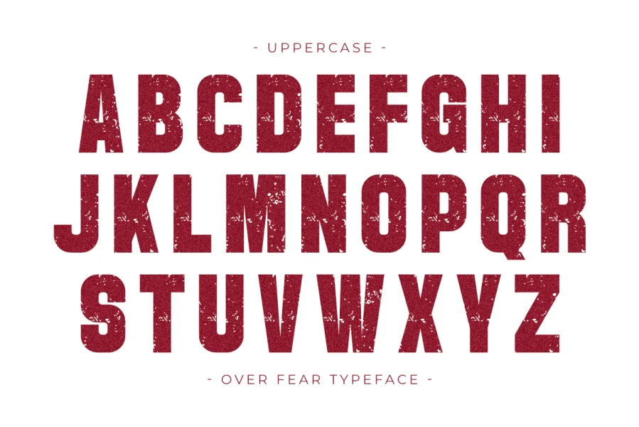 Over Fear Font preview 4