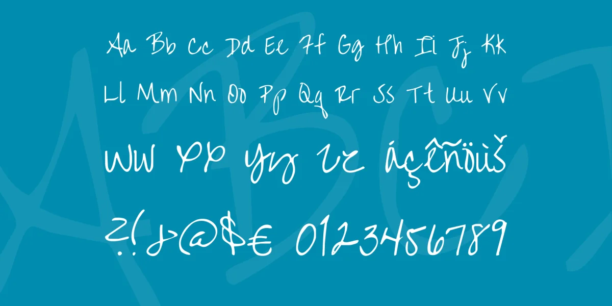 Over the Rainbow Font preview 4