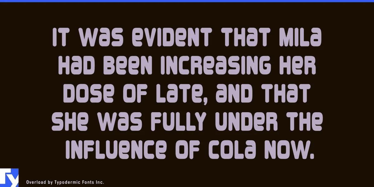 Overload Font Family preview 3