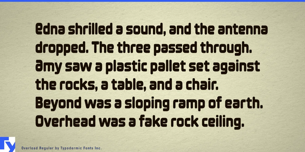 Overload Font Family preview 5