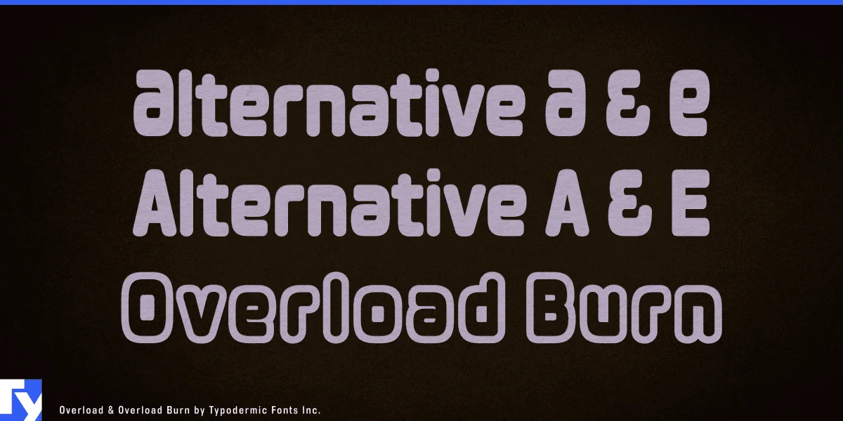Overload Font Family preview 7