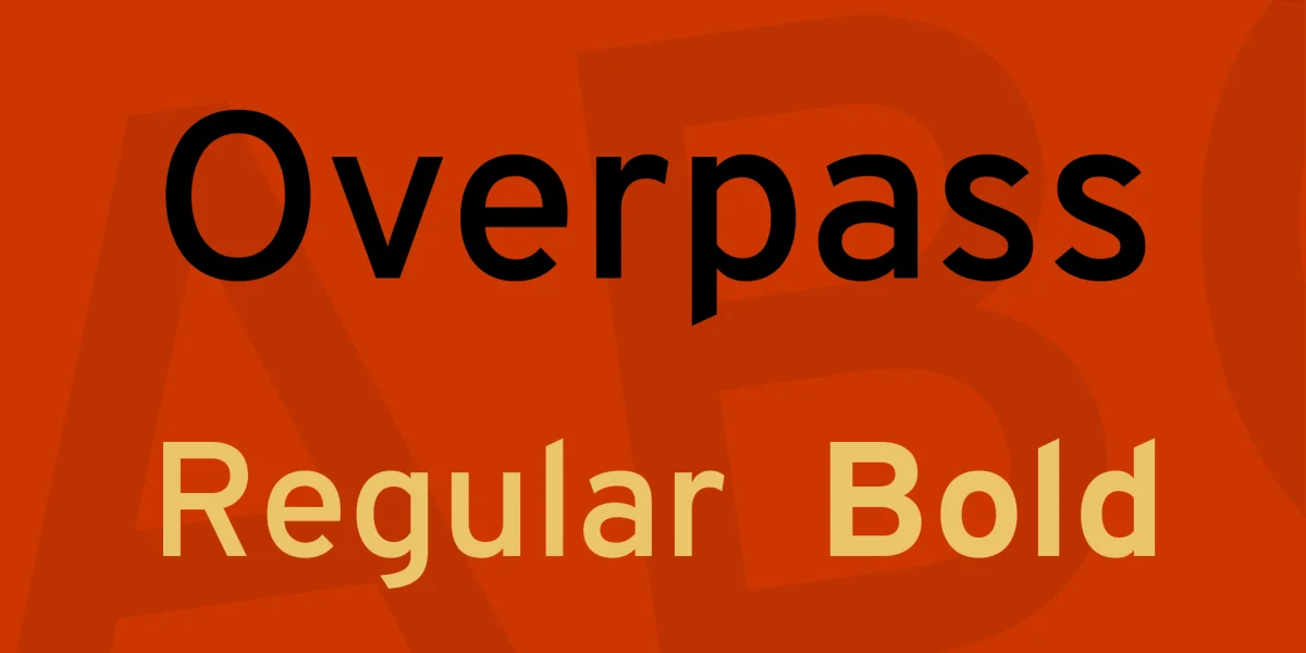 Overpass Font Family