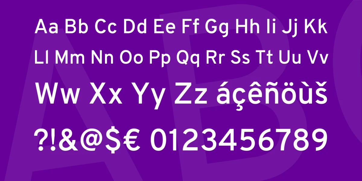 Overpass Font Family preview 4