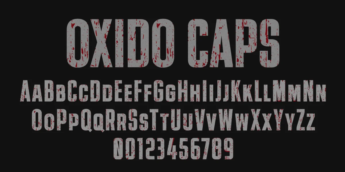 OXIDO Font preview 2