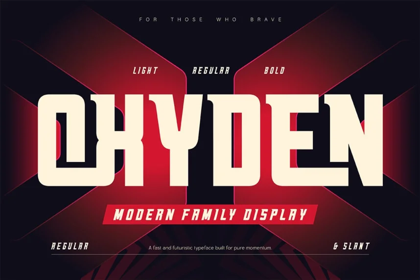 Oxyden Font