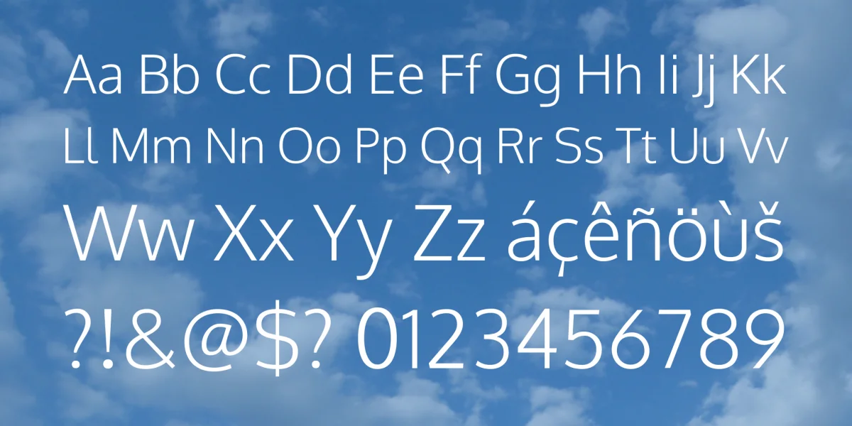 Oxygen Font Family preview 4