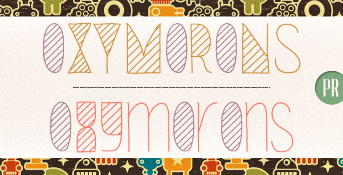 Oxymorons Font Family preview 3