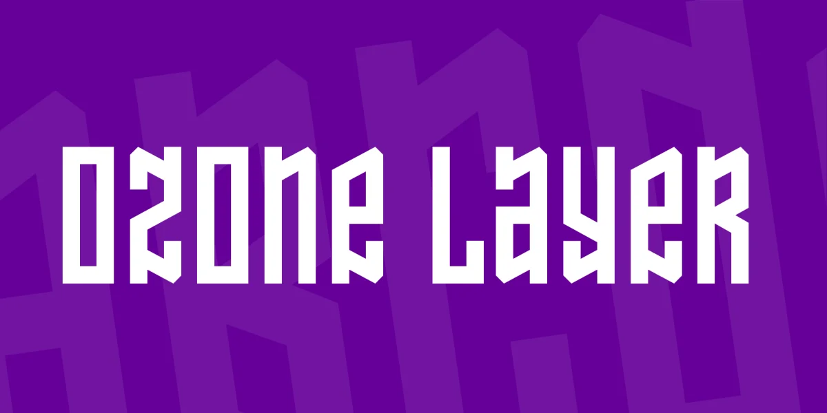Ozone Layer Font