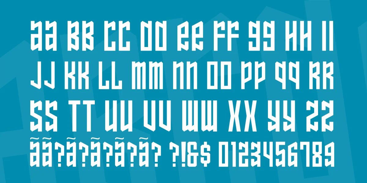 Ozone Layer Font preview 2
