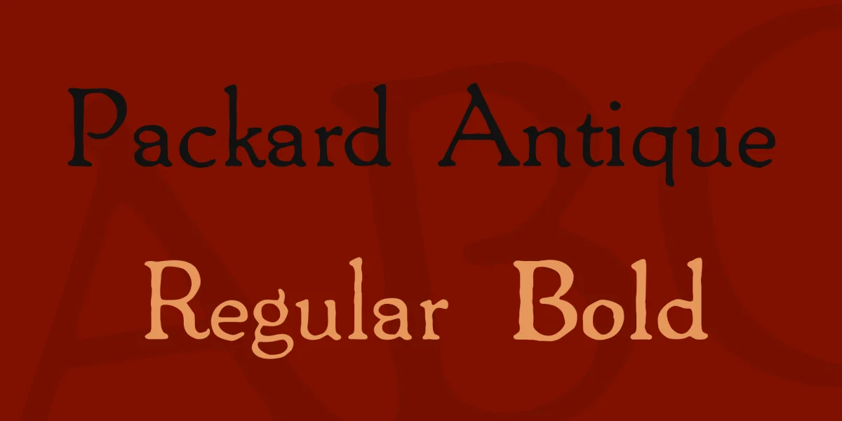 Packard Antique Font Family