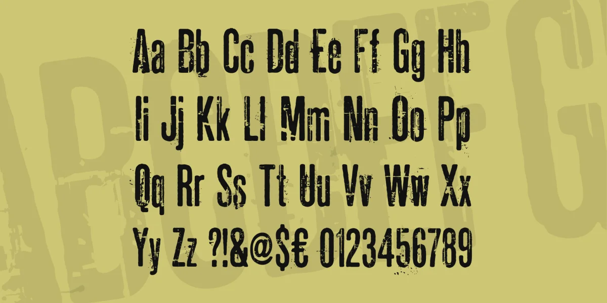 Pahuenga Cass Font preview 5