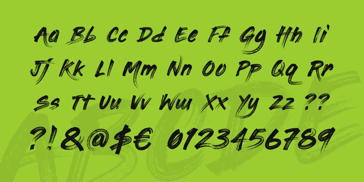 Painting With Chocolate Font preview 5