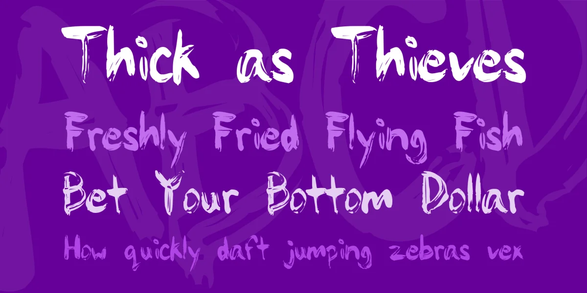 Painty Paint Font preview 2