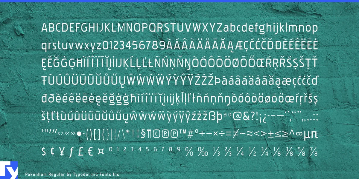 Pakenham Font preview 5