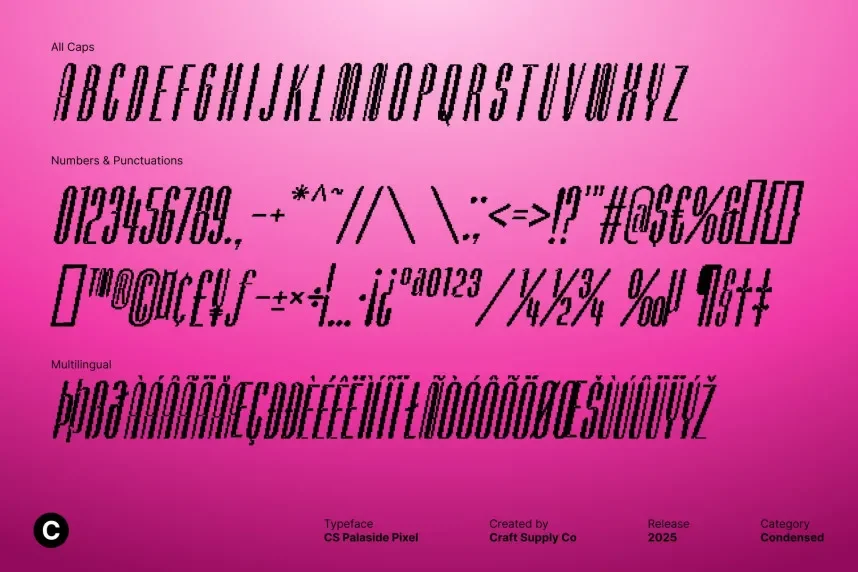 Palaside Pixel Font preview 6