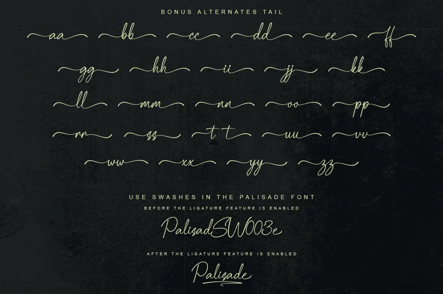 Palisade Font preview 12