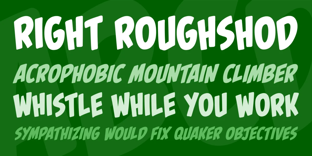 Palooka BB Font Family preview 2